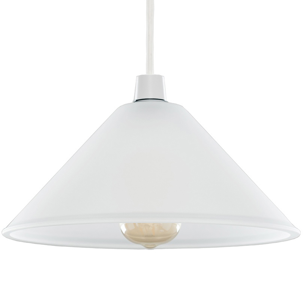 ValueLights Tapered Dome Frosted Glass Pendant Lamp Shade Price Comparisons | Compare The Build