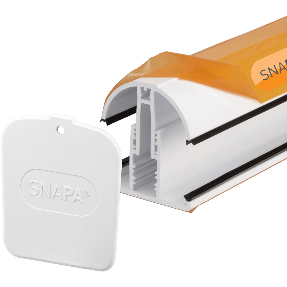 Snapa White Lean-to Glazing Bar 4m | Compare The Build