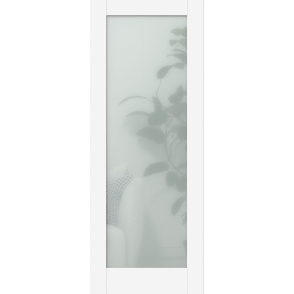 Green & Taylor Shaker White Primed Single Lite Frosted Glass Internal Door 1981 x 457 x 35mm Price Comparisons | Compare The Build
