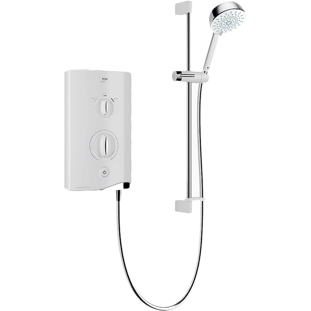 Mira Sport White and Chrome Manual Single Outlet Electric Shower 9.8kW Price Comparisons | Compare The Build