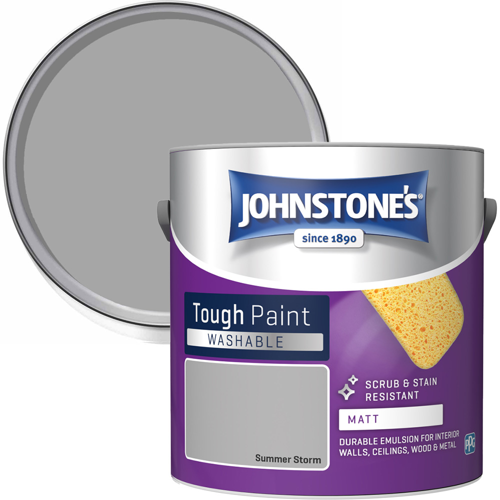 Johnstone's Washable Summer Storm Matt Emulsion Paint 2.5L Price Comparisons | Compare The Build