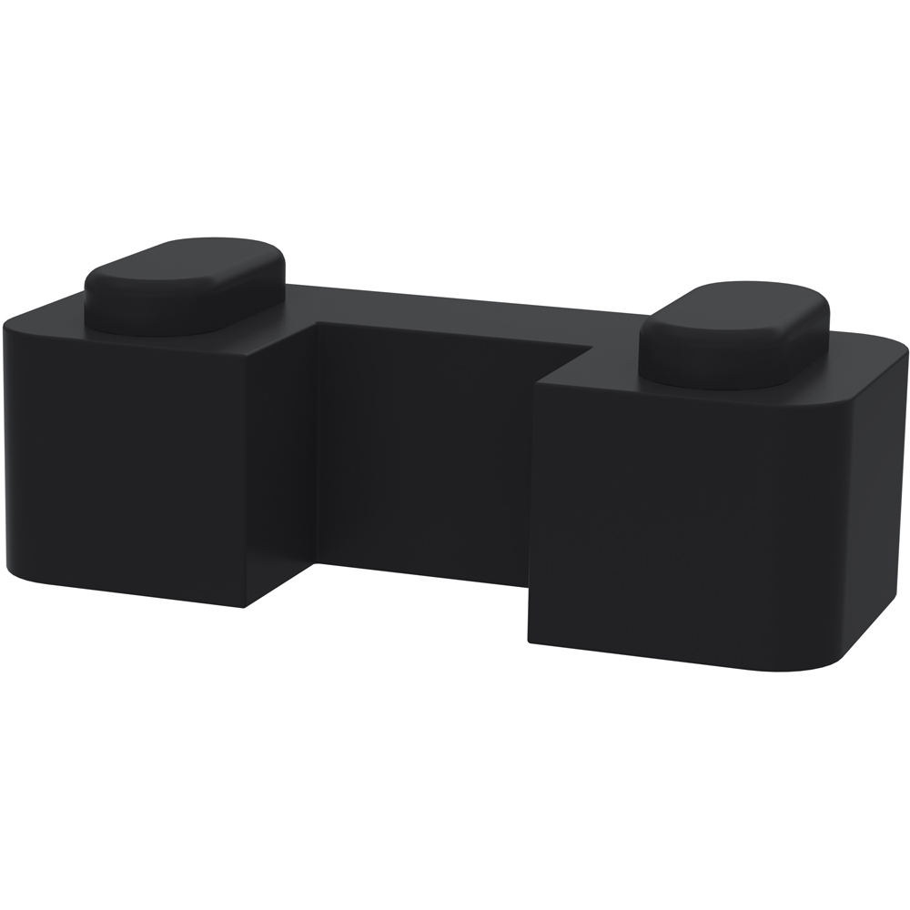 nuie Black Wetroom Screen Support Foot 45 x 44mm Price Comparisons | Compare The Build