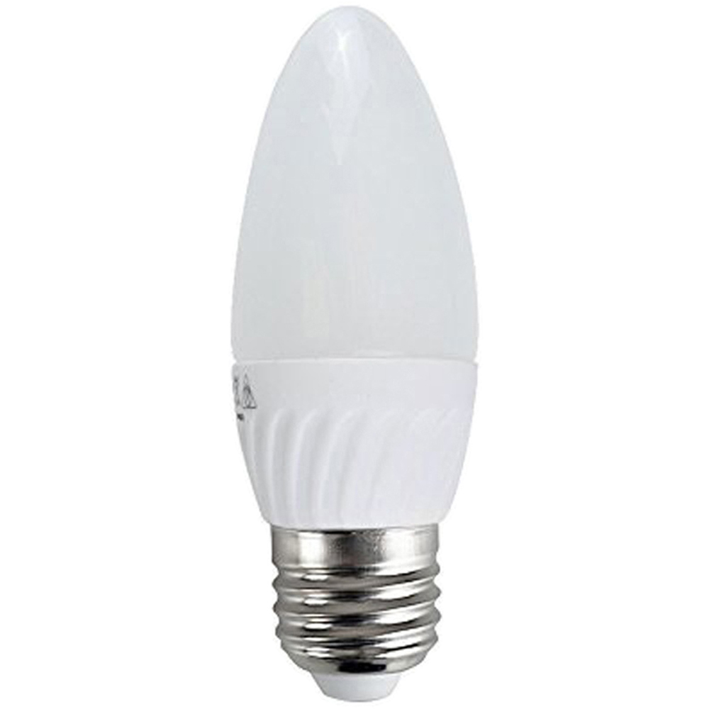 ValueLights 6 Pack E27 LED 4W Cool White Candle Light Bulb | Homebase