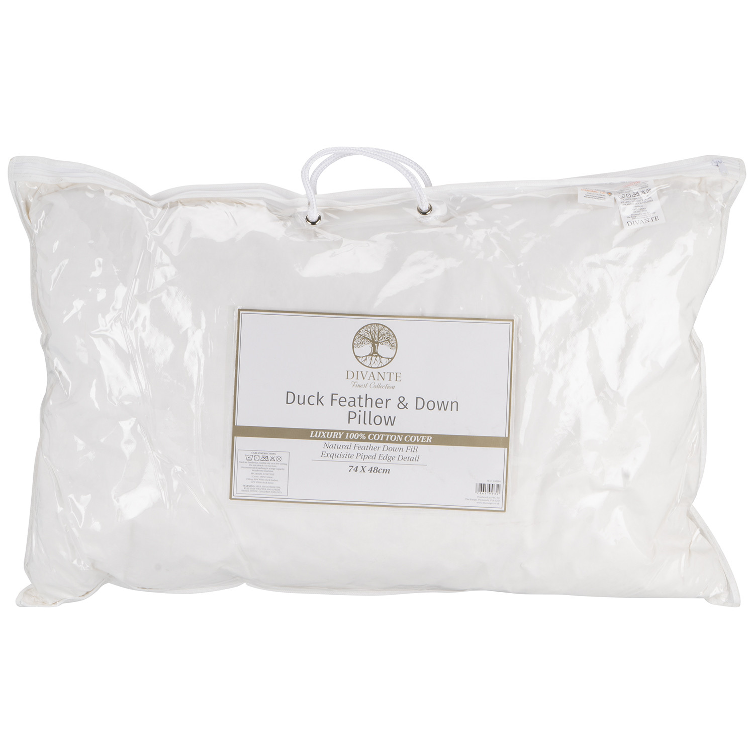 Divante White Soft Duck Feather and Down Pillow Price Comparisons | Compare The Build