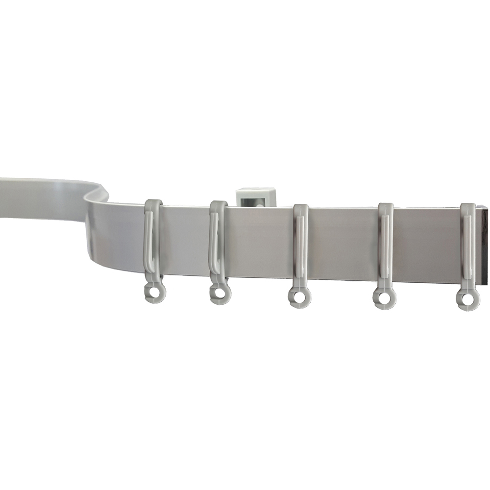 New Edge Blinds 390cm Straight Aluminium Silver Curtain Track Price Comparisons | Compare The Build