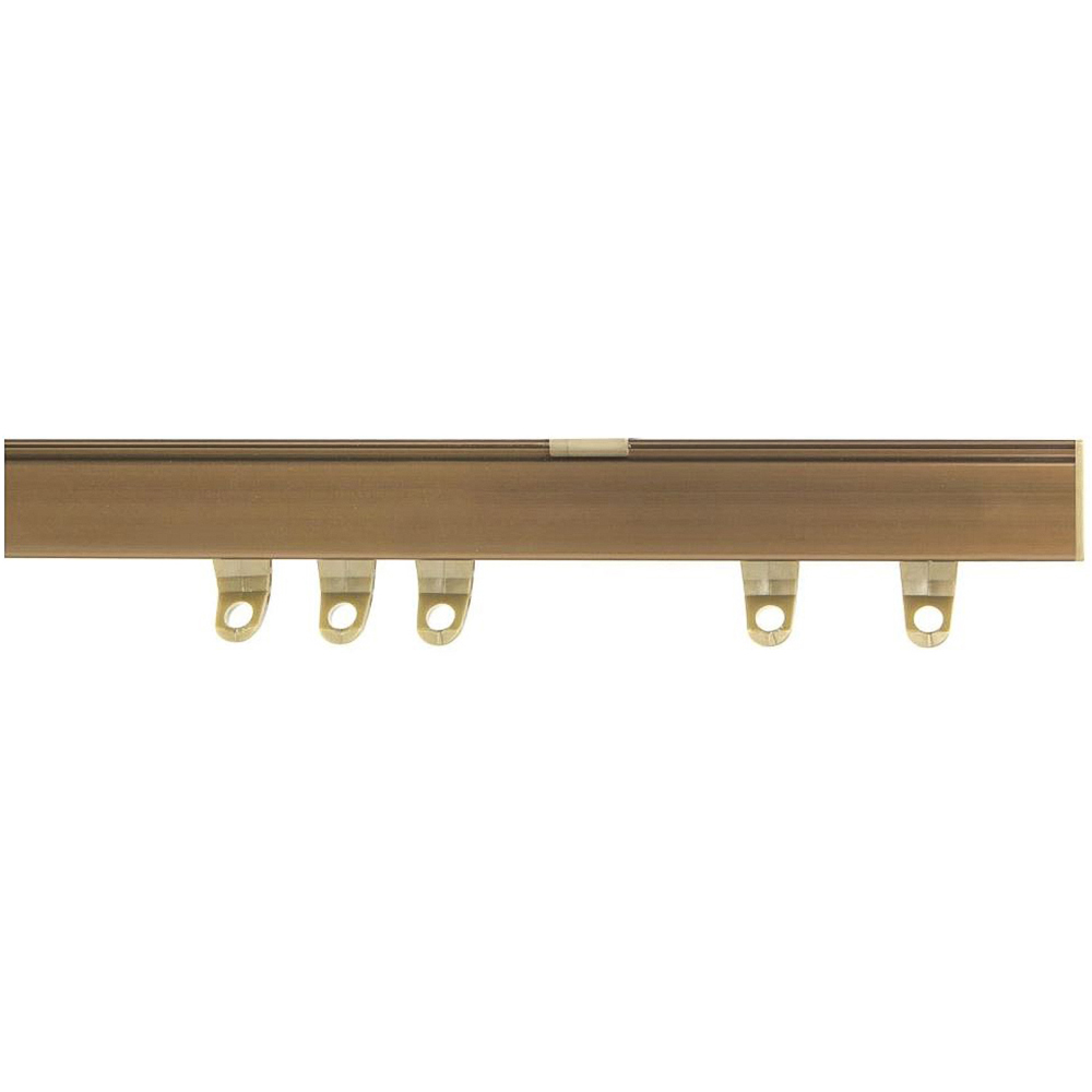 New Edge Blinds 150cm Fineline Aluminium Antique Brass Curtain Track Price Comparisons | Compare The Build
