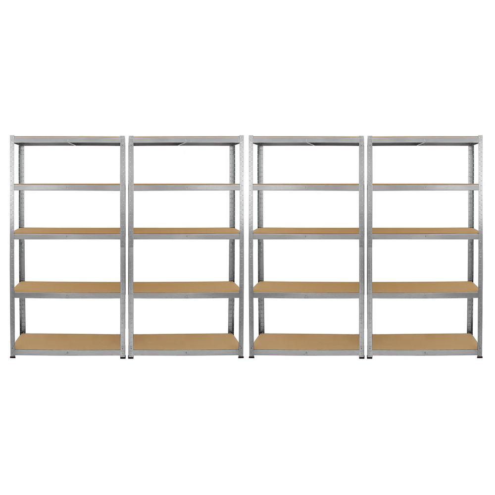 Monster Shop Galwix Galvanised Steel Shelve Racking 90cm Set of 4 ...