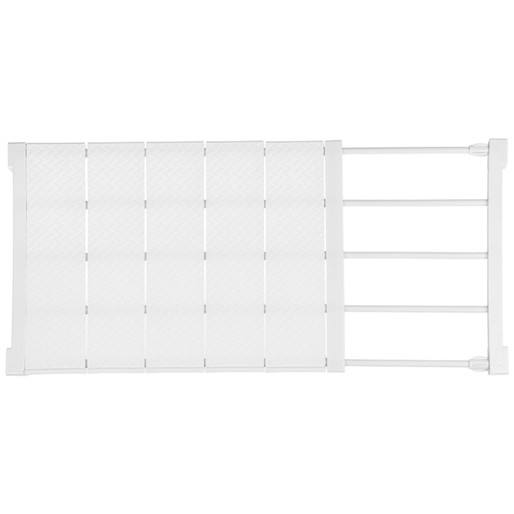 Living and Home 50-80cm Expandable Closet Tension Shelf Rod and Storage Layer Divider | Homebase