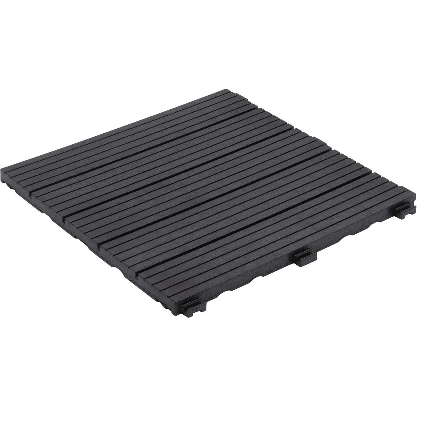 Easy Tile Cosmopolitan Decking - Black Price Comparisons | Compare The Build