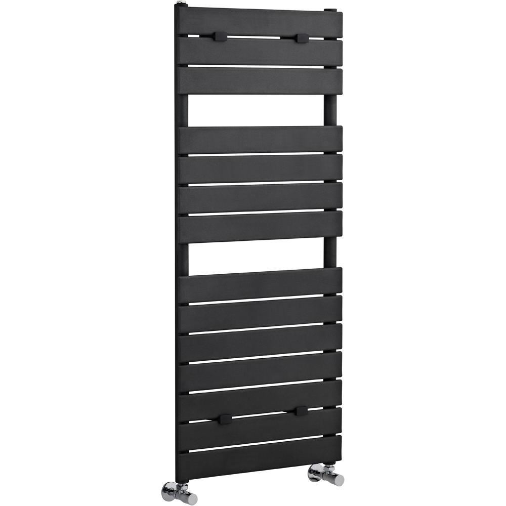 nuie Anthracite Flat Panel Heated Towel Rail 1213 x 500mm Price Comparisons | Compare The Build