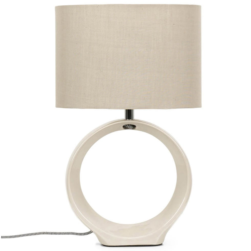 ValueLights Tia Natural Ceramic Loop LED Table Lamp Price Comparisons | Compare The Build