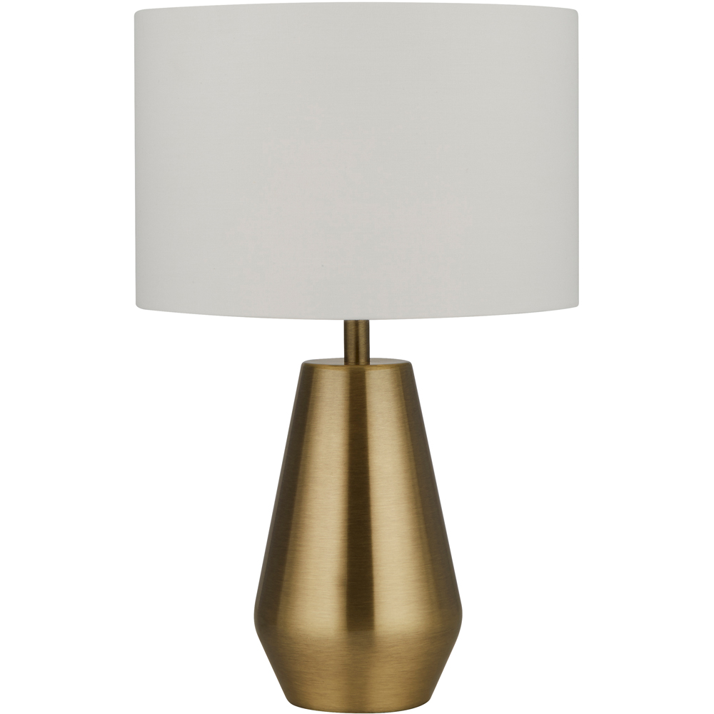 Lighting Collection Antique Brass Touch Table Lamp with Cream Shade 2 Pack Price Comparisons | Compare The Build