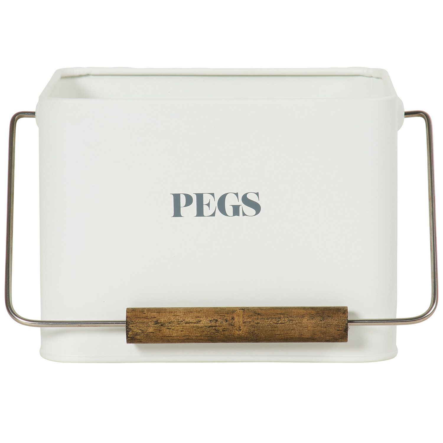 Sanctuary Peg Holder with Dark Wood Handle - White Price Comparisons | Compare The Build