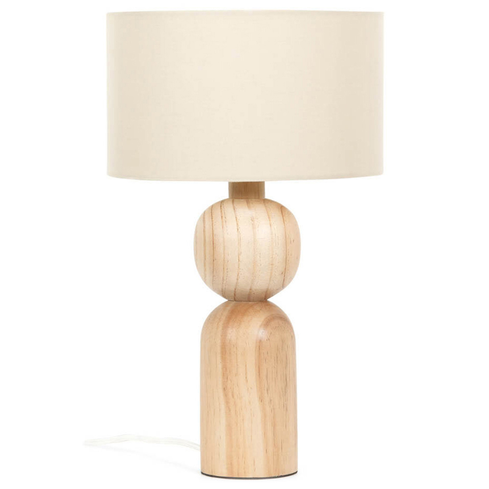 ValueLights Azalea Oak Small Natural Reni Shade LED Table Lamp Price Comparisons | Compare The Build
