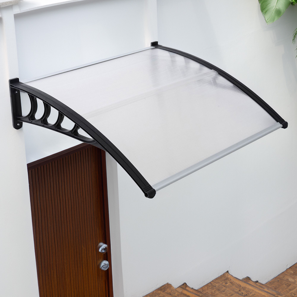 White Translucent Canopy Gr8 Garden Translucent Door Canopy 1.2 x 0.9m | Homebase