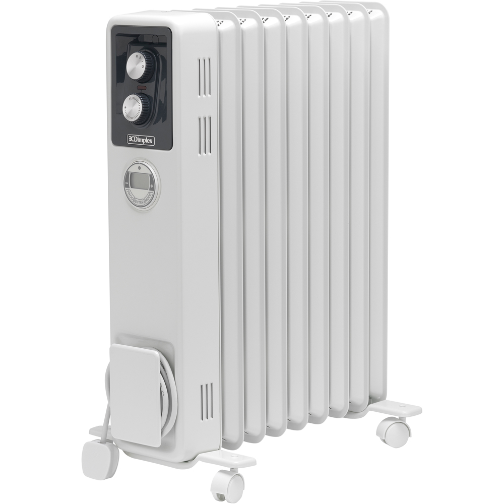 Dimplex Dar Radiator Dimplex ECR White Portable Oil Free Column Radiator with Thermostat and ...