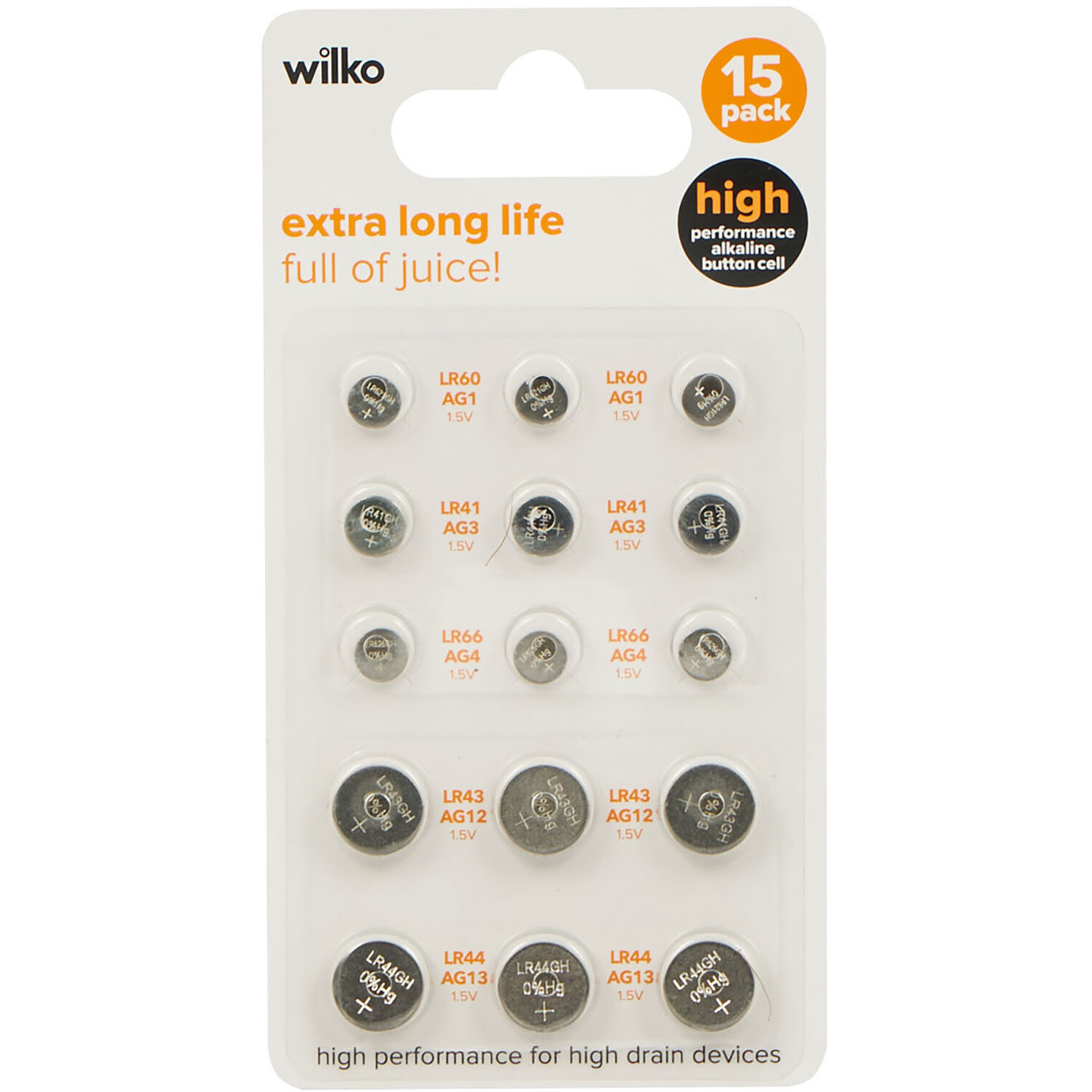 Pack of 15 Extra Long Life Watch Cells Price Comparisons | Compare The Build