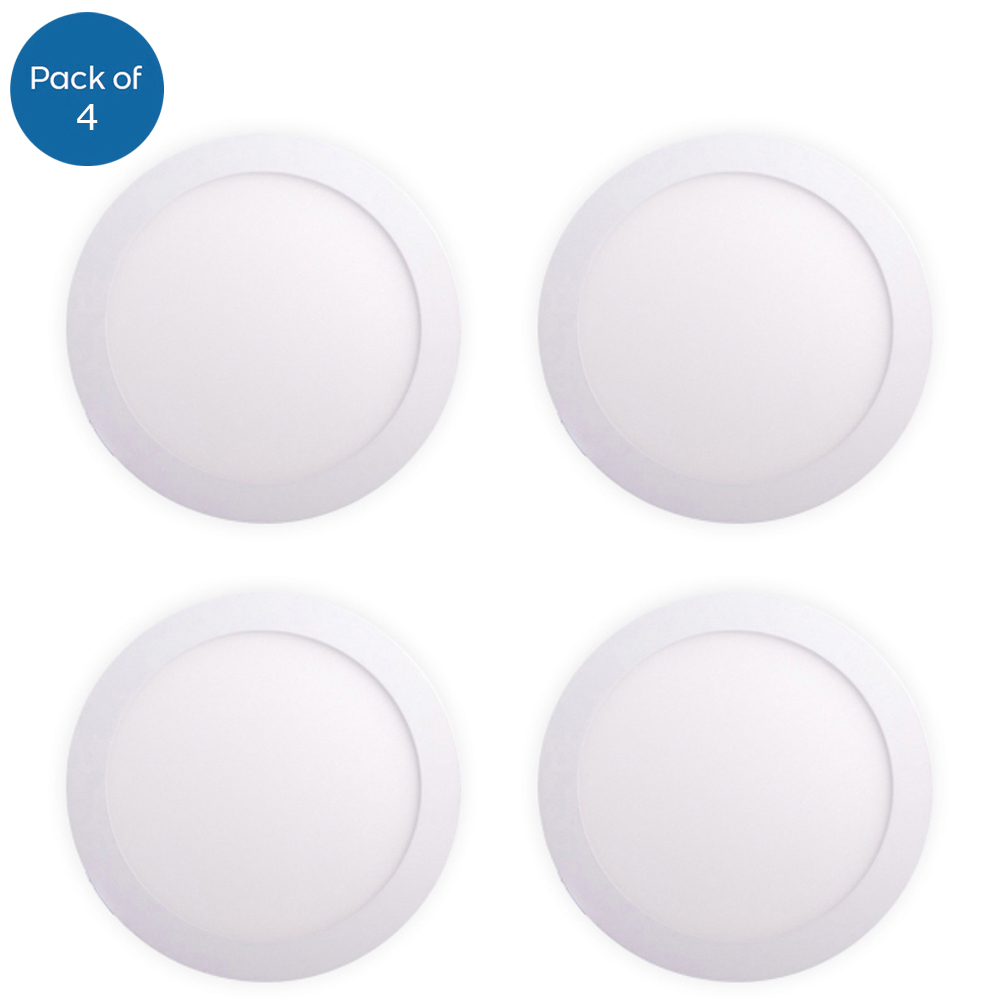 ENER-J 4 Pack 12W 3000K Recessed Round LED Mini Panel Light Price Comparisons | Compare The Build