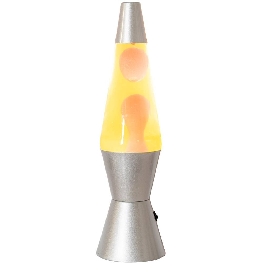 ValueLights Razzo Yellow and Red with Silver Base Retro Lava LED Table Lamp Price Comparisons | Compare The Build