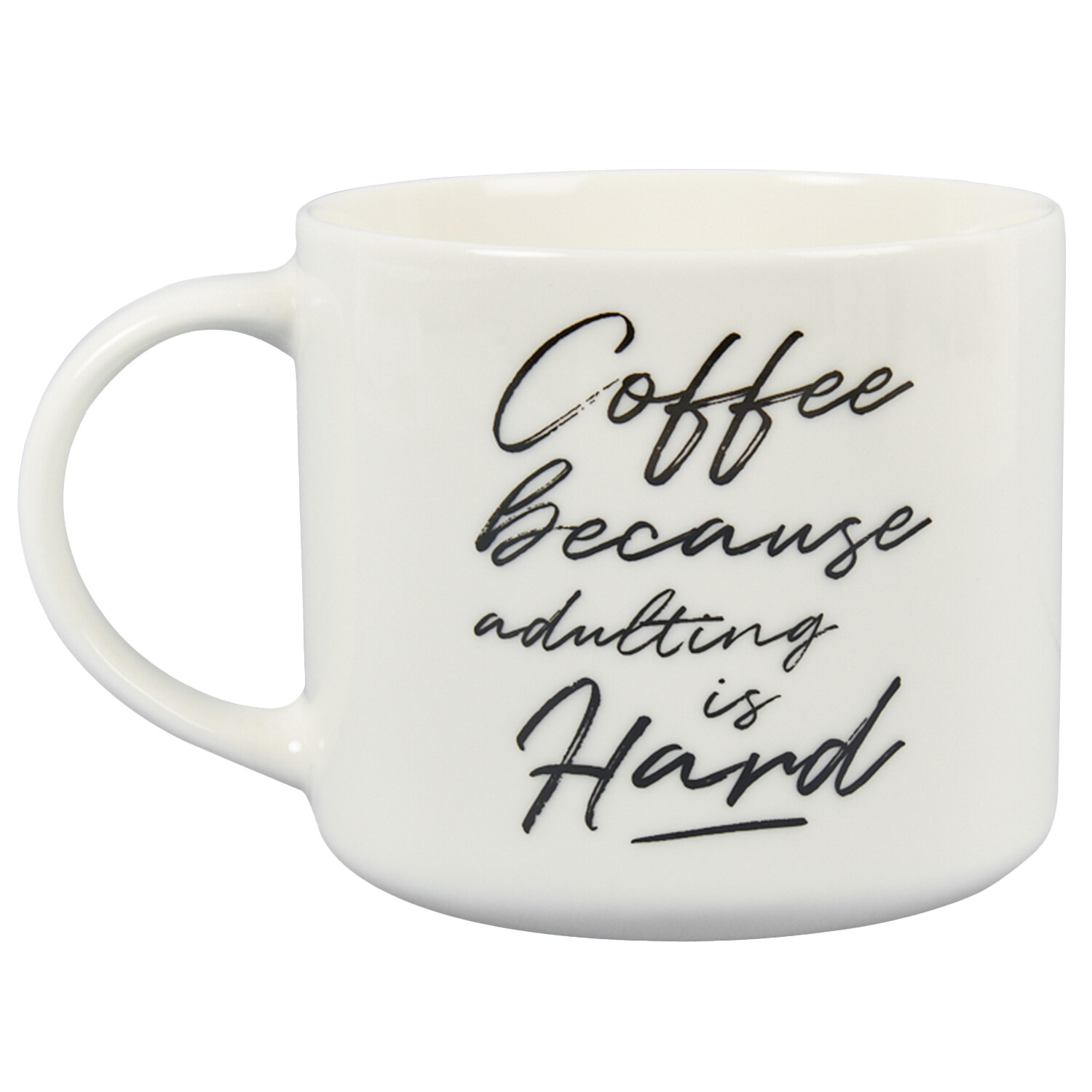 Coffee Because Adulting is Hard Mug - White Price Comparisons | Compare The Build