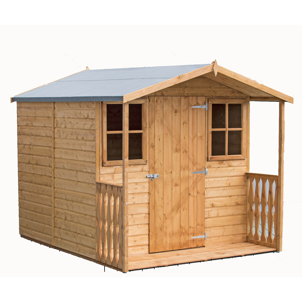 Shire Casita 7 x 9ft Wooden Shiplap Shed with Veranda Price Comparisons | Compare The Build