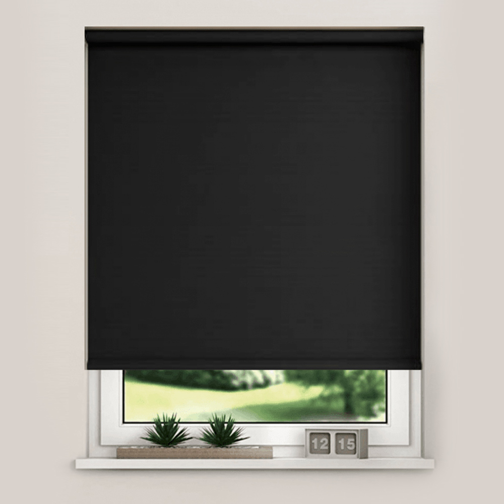 New Edge Blinds Blackout Roller Blinds Black 130cm Price Comparisons | Compare The Build