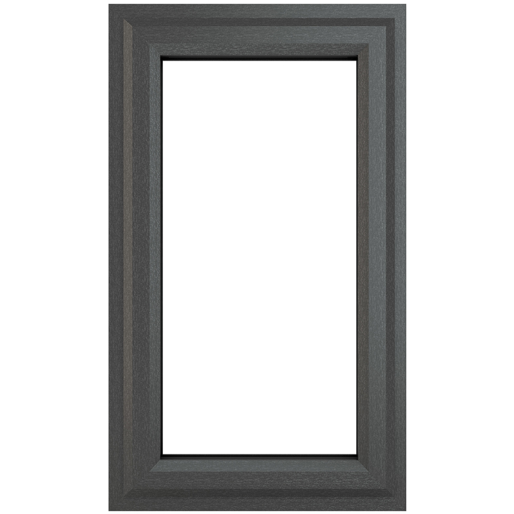 Crystal uPVC Double Glazed Window Left Hand Side Hung Grey White Clear Glass 610x1190mm Price Comparisons | Compare The Build