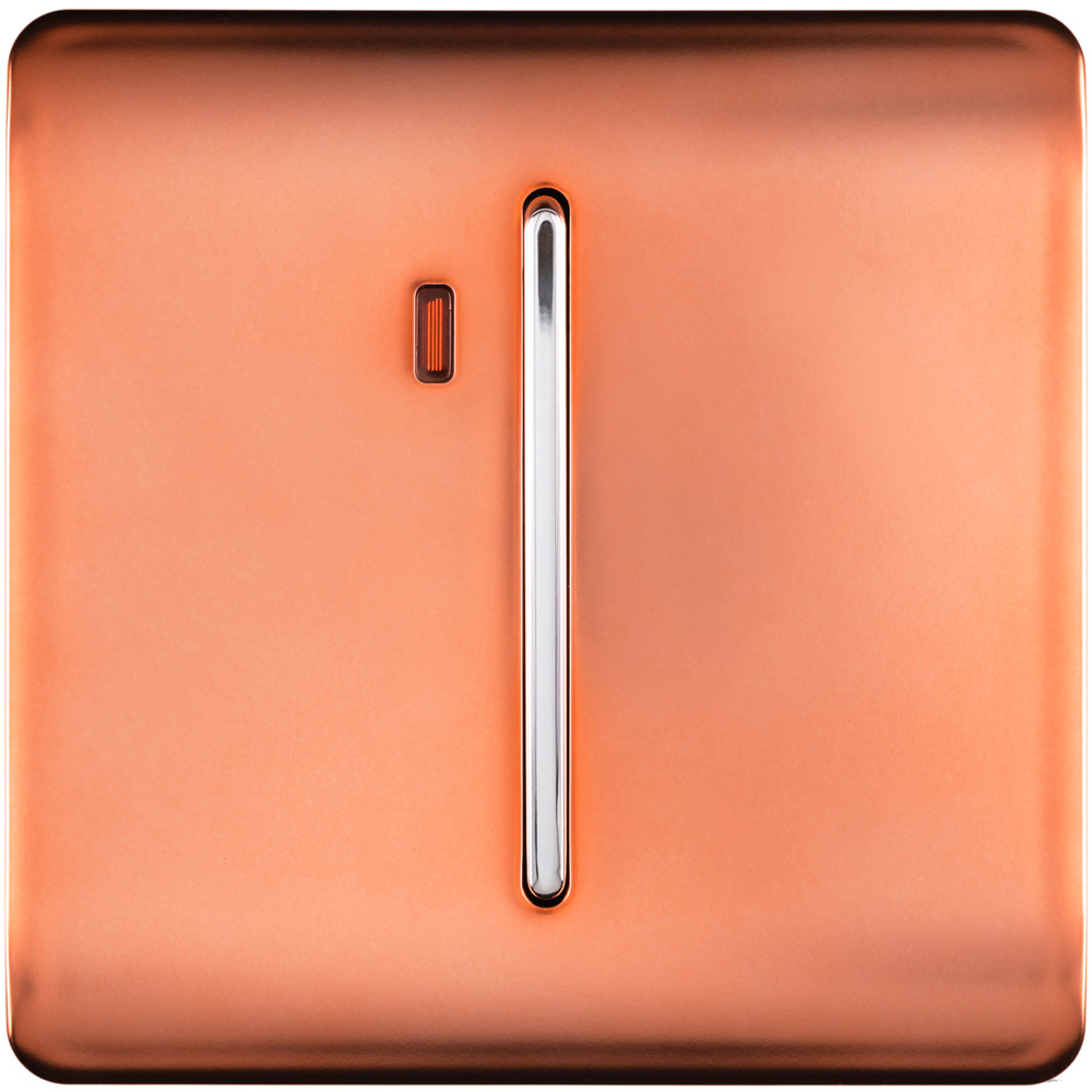 Copper Rocker Switch Trendi Switch 1 Gang 20amp Copper Rocker Switch | Homebase