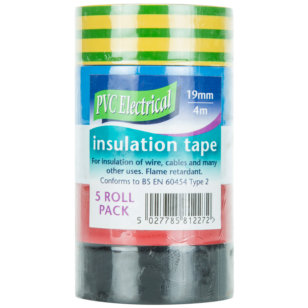Ultratape 19mm x 4m PVC Electrical Insulation Tape 5 Pack Price Comparisons | Compare The Build