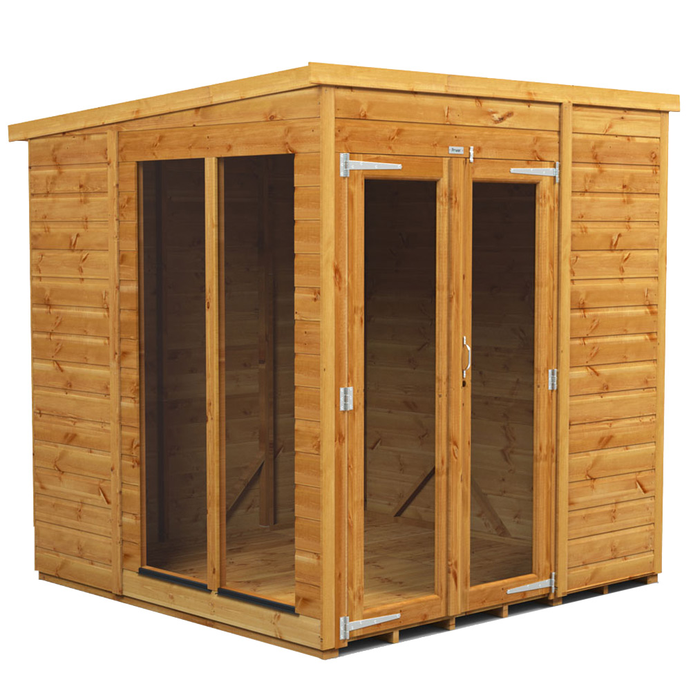 Power Sheds 6 x 6ft Double Door Pent Traditional Summerhouse Price Comparisons | Compare The Build