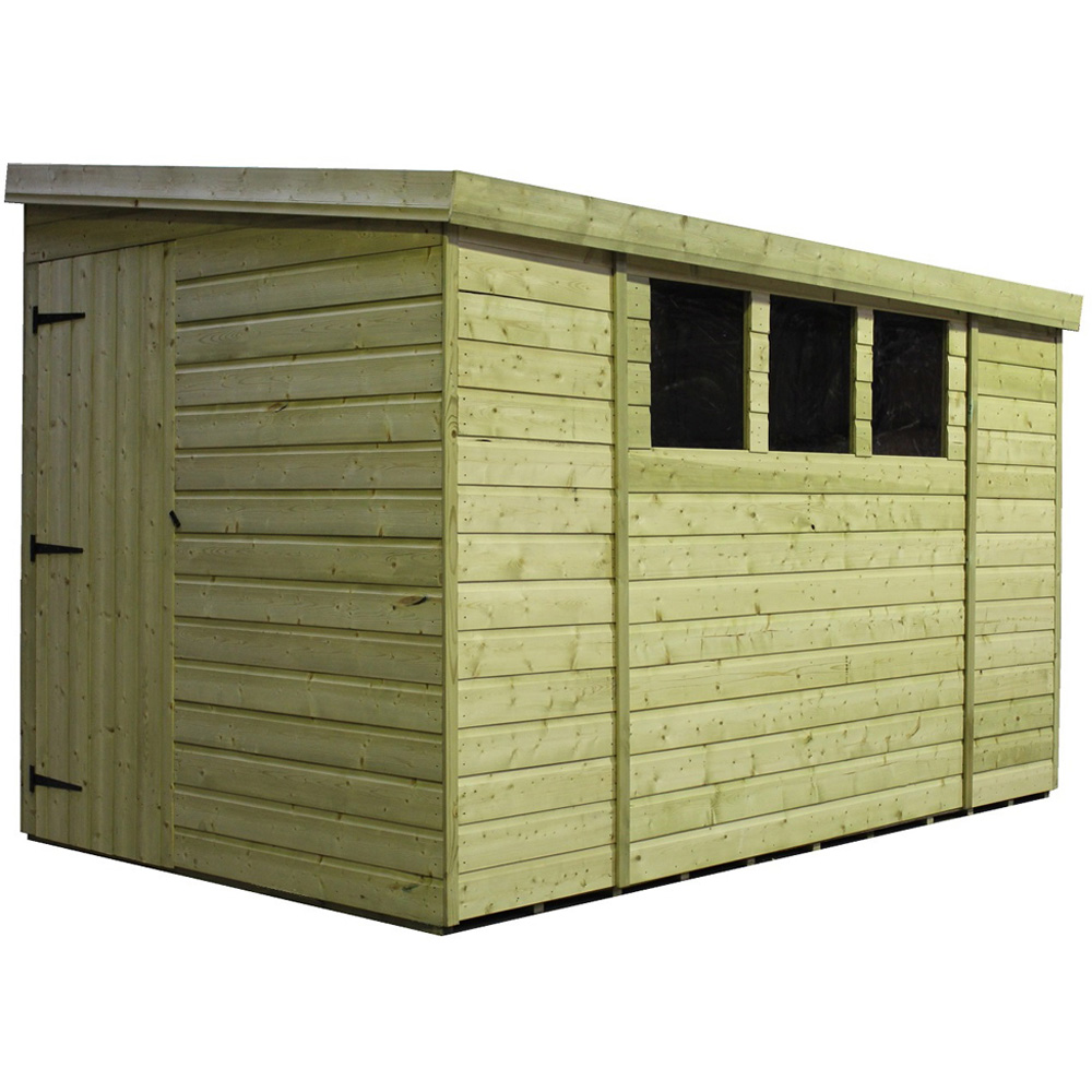 Empire Sheds 3000 12 x 7ft Tongue and Groove Wooden Pent Garden Shed Price Comparisons | Compare The Build