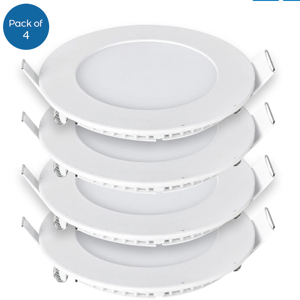 ENER-J 4 Pack 18W 4000K Recessed Round LED Mini Panel Downlight Price Comparisons | Compare The Build