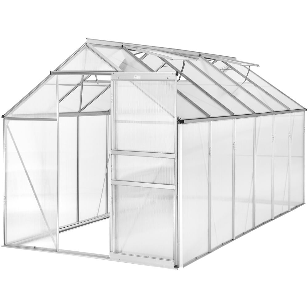 tectake Transparent UV Resistant Aluminium 6 x 12.3ft Greenhouse Price Comparisons | Compare The Build