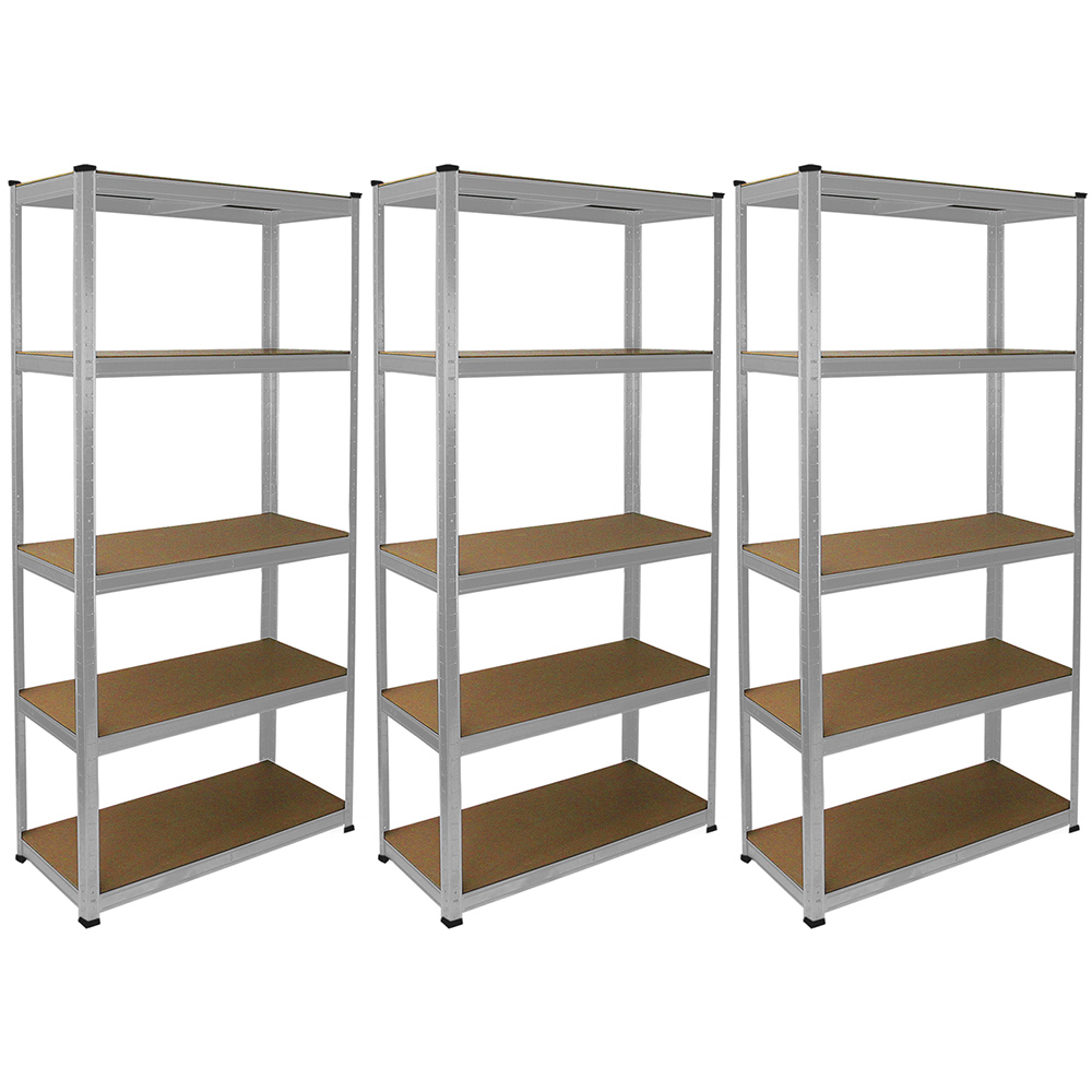 Monster Shop E-Rax Galvanised Racking Set of 3 | Homebase