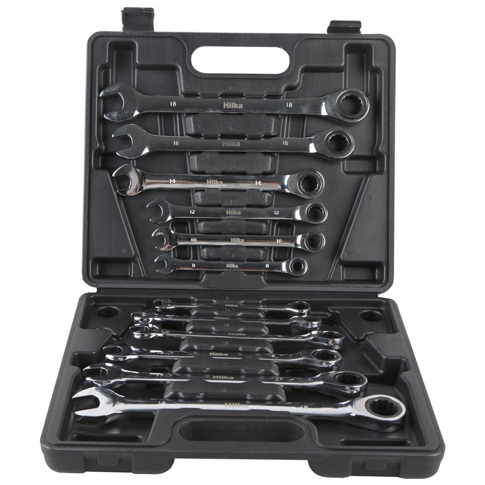Hilka 12 Piece Metric Ratchet Spanner Set Price Comparisons | Compare The Build
