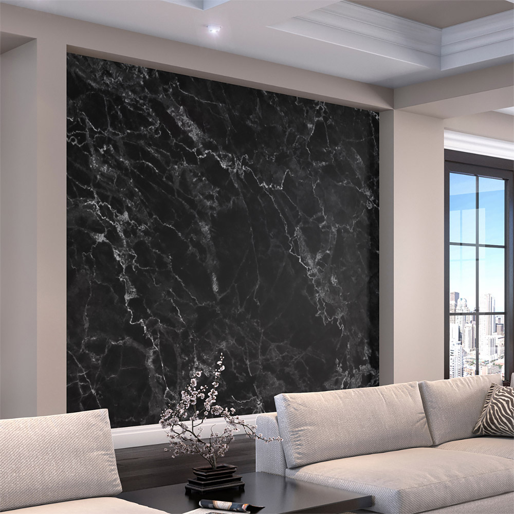 Origin Murals Marble Black Wall Mural Price Comparisons | Compare The Build