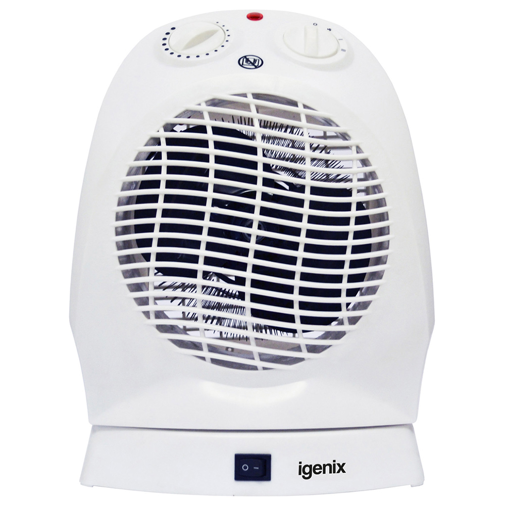 Igenix White Upright Oscillating Fan Heater 2000W Price Comparisons | Compare The Build