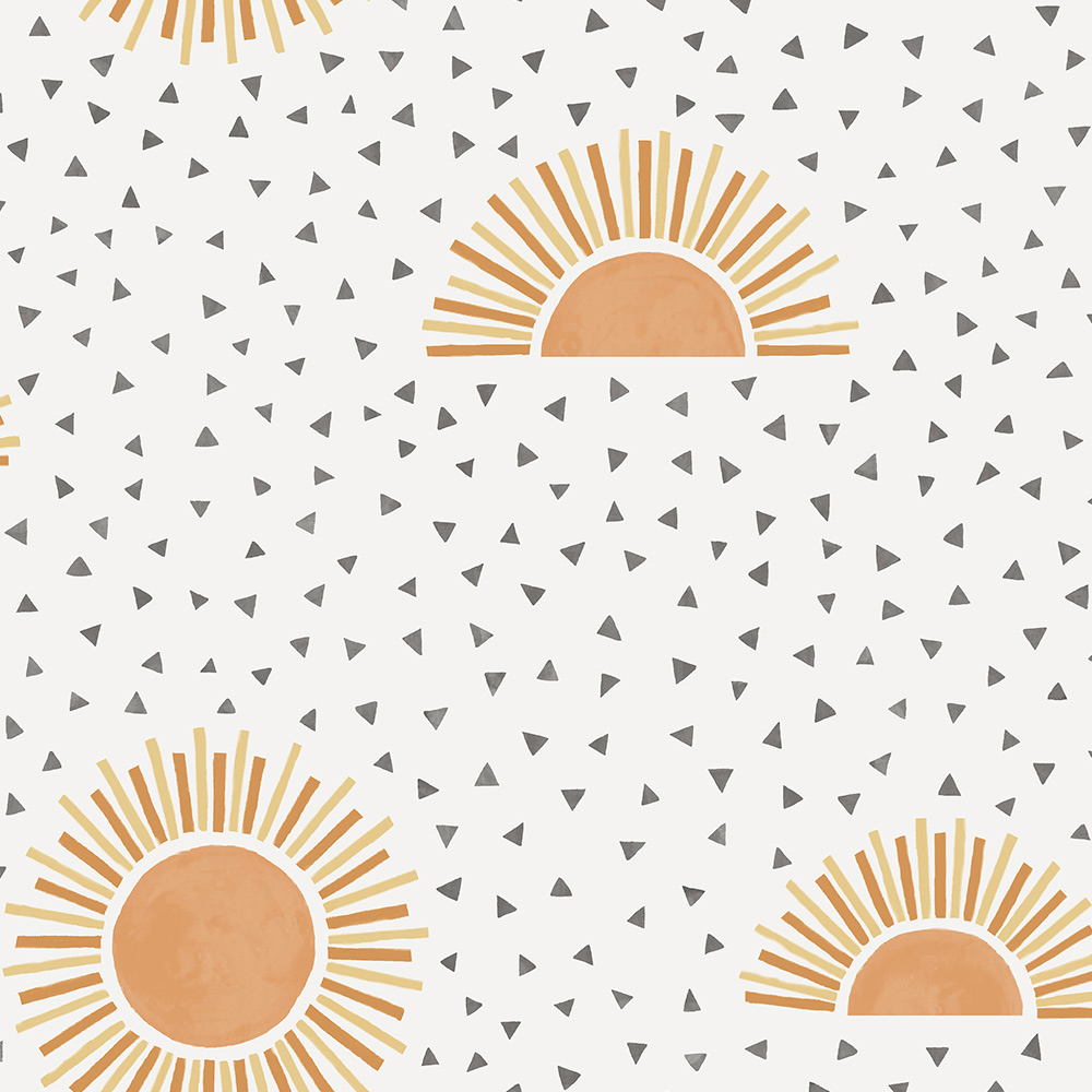 Holden Decor Sunbeam White Orange Wallpaper Price Comparisons | Compare The Build