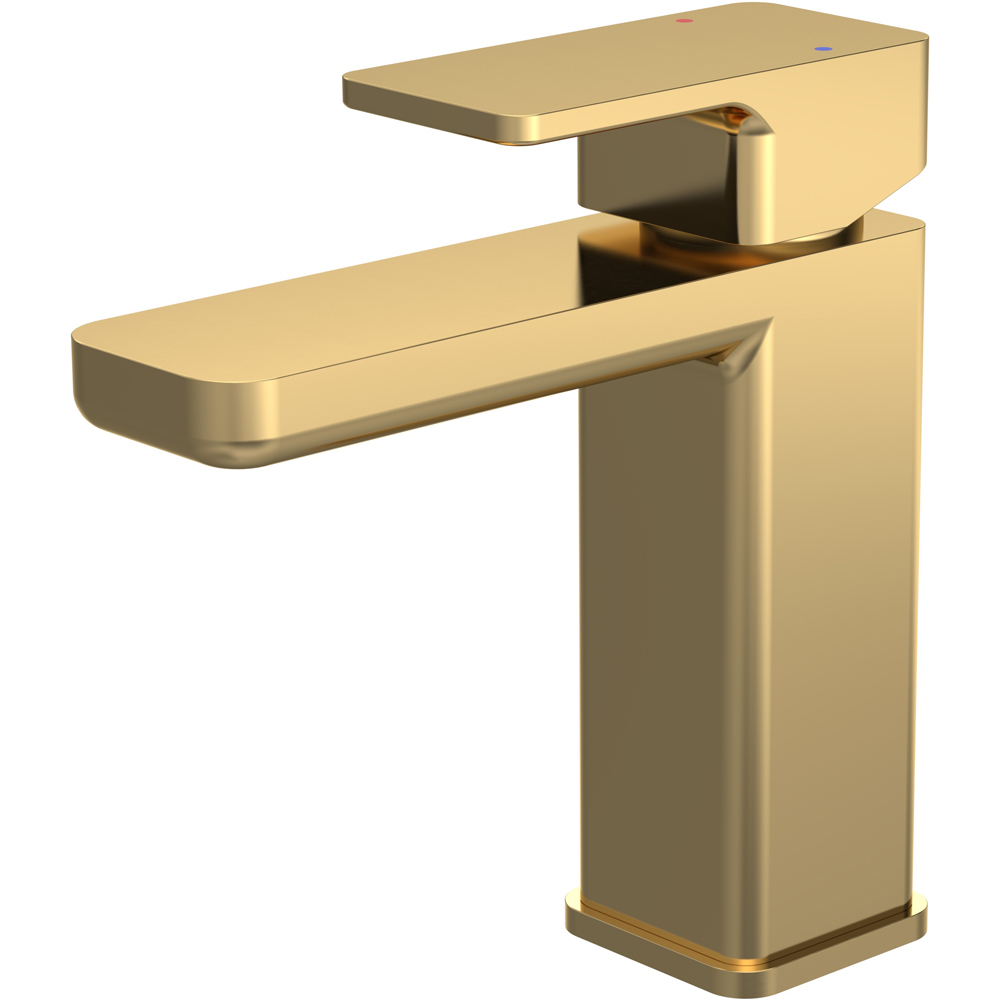 nuie Windon Brushed Brass Mono Basin Mixer Tap with Push Button Waste Price Comparisons | Compare The Build