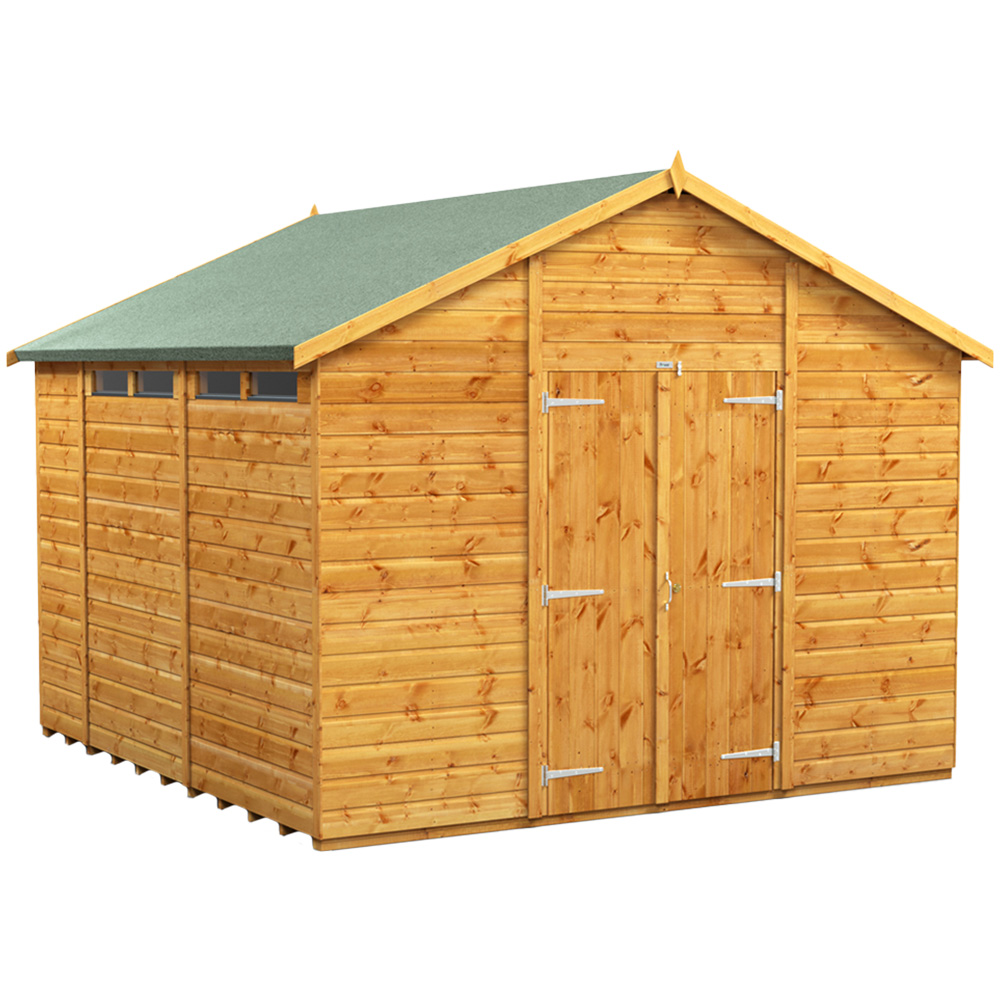 Power Sheds 10 x 10ft Double Door Apex Security Shed | Compare The Build