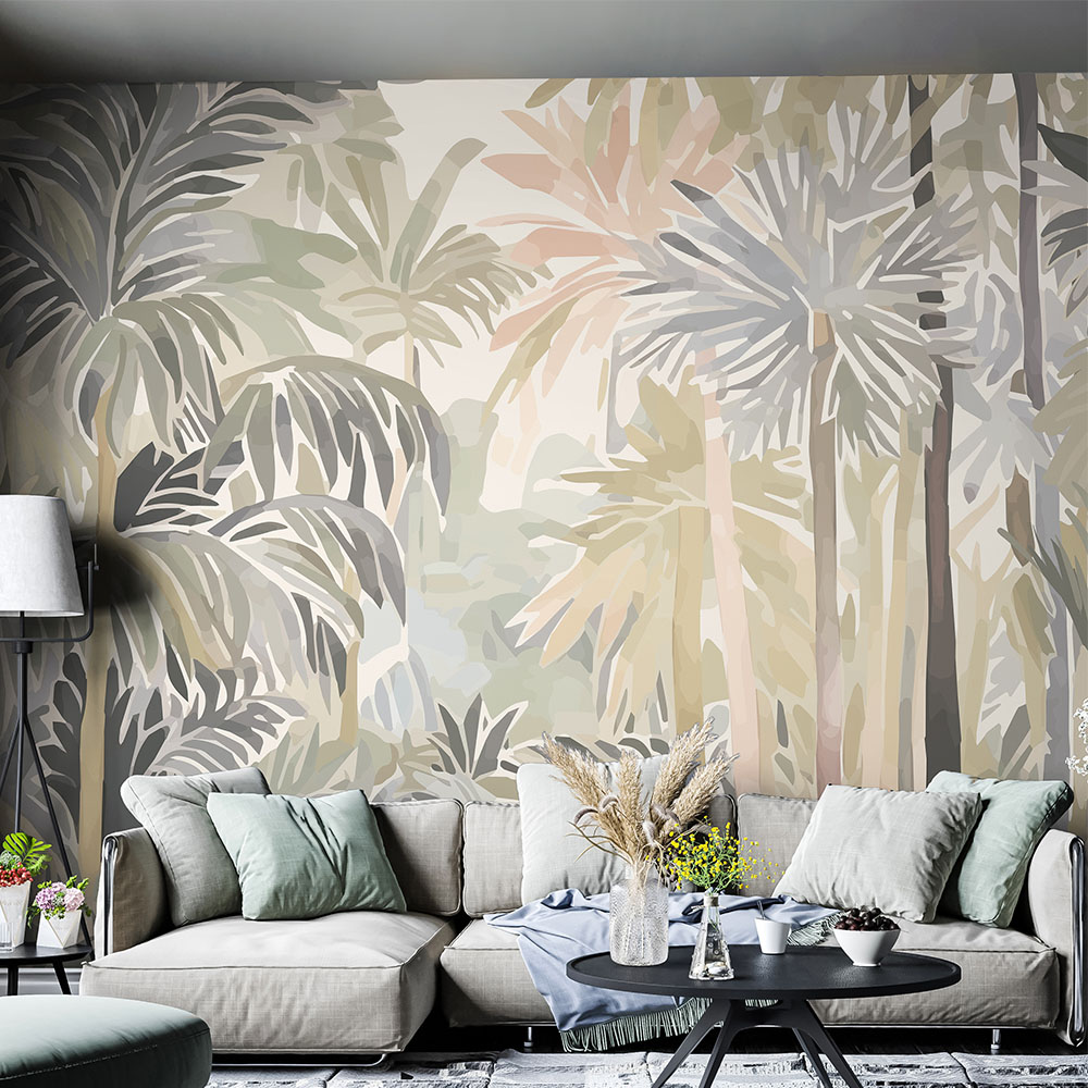 Origin Murals Pretty Palms Multi Wall Mural Price Comparisons | Compare The Build