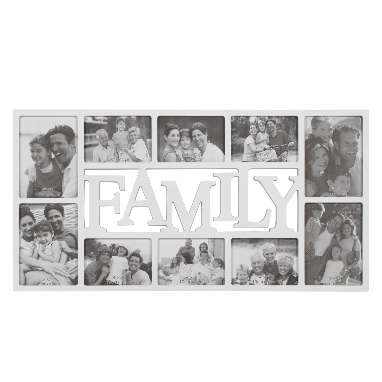 Single Multi Aperture Family Collage Photo Frame in Assorted styles 14 ...
