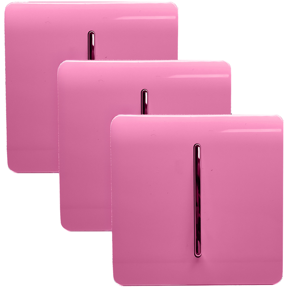 Pink Switch Rocker Needle Trendi Switch 1 Gang 1 or 2 Way Candy Pink Rocker Light Switch 3 Pack ...