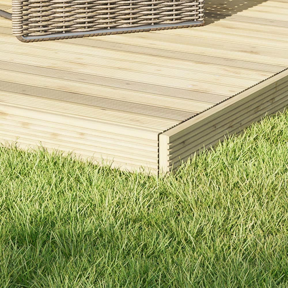 Power 16 x 20ft Timber Decking Kit With Handrails On 3 Sides Price Comparisons | Compare The Build