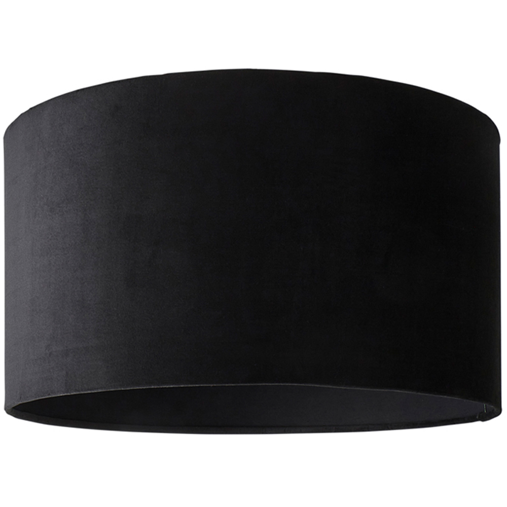 ValueLights Reni Black Velvet Large Ceiling Drum Lamp Shade Price Comparisons | Compare The Build
