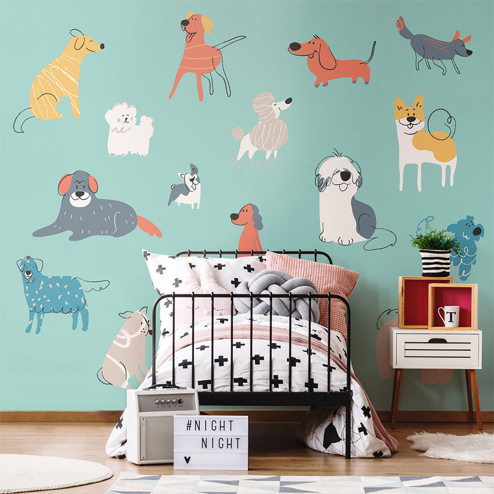 Origin Murals Rainbow Wobble Green Wall Mural Price Comparisons | Compare The Build