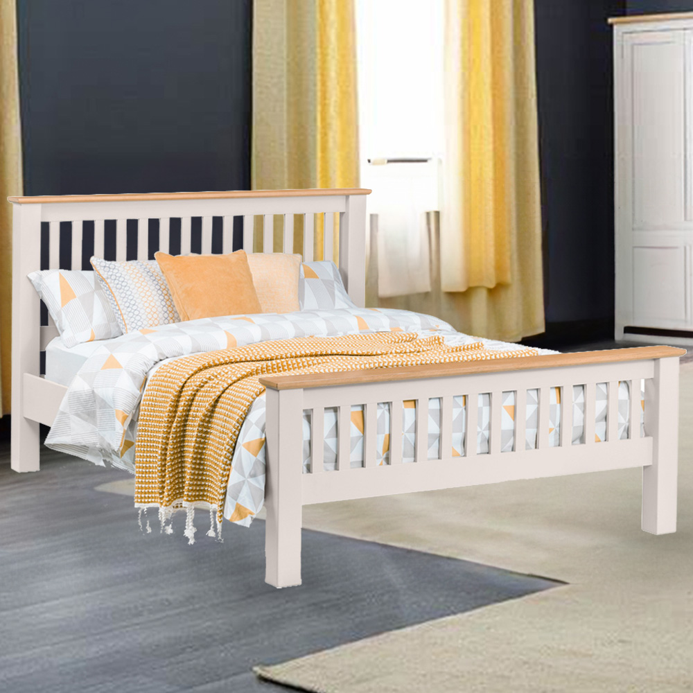 Julian Bowen Richmond Double Elephant Grey High Foot End Bed Frame Price Comparisons | Compare The Build