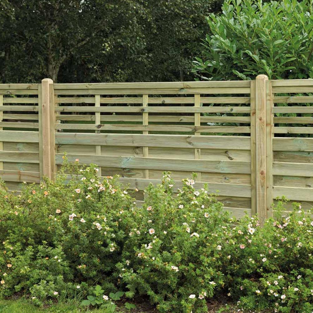 Forest Garden 6 x 4ft Pressure Treated Decorative Kyoto Fence Panel | Compare The Build