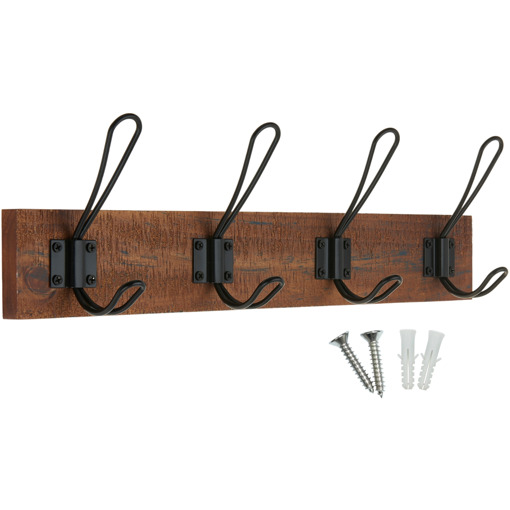 Headbourne Black 4 Hook Coat Rail Price Comparisons | Compare The Build