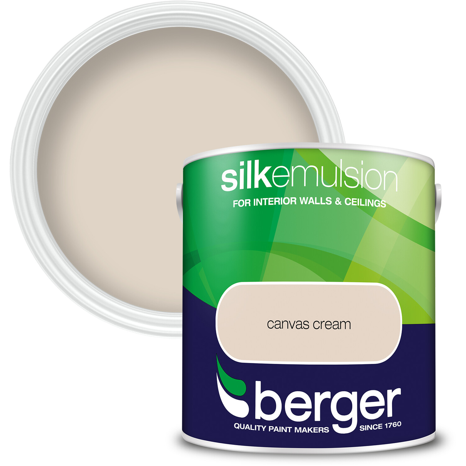 Berger Walls & Ceilings Canvas Cream Silk Emulsion Paint 2.5L Price Comparisons | Compare The Build